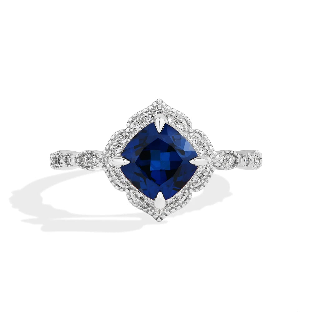 Anel Raschele – O Encanto da Safira Azul