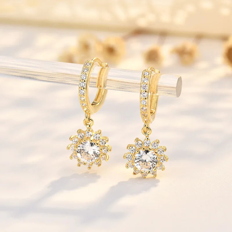 Brinco Lavinia – Delicadeza Radiante em Prata 925 com Zircônia