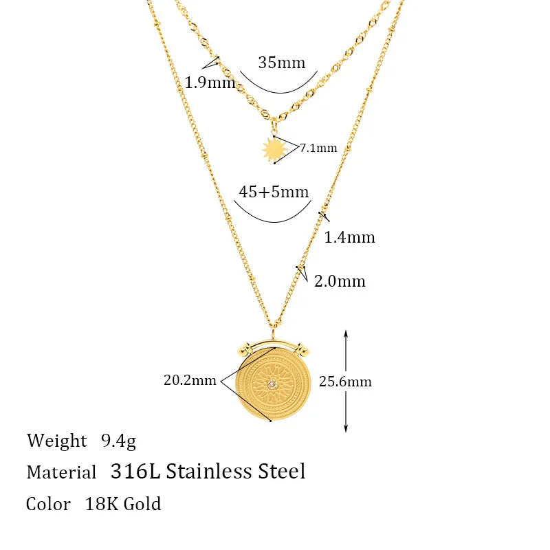 Colar Emma – Sofisticação em Dourado com Design Atemporal