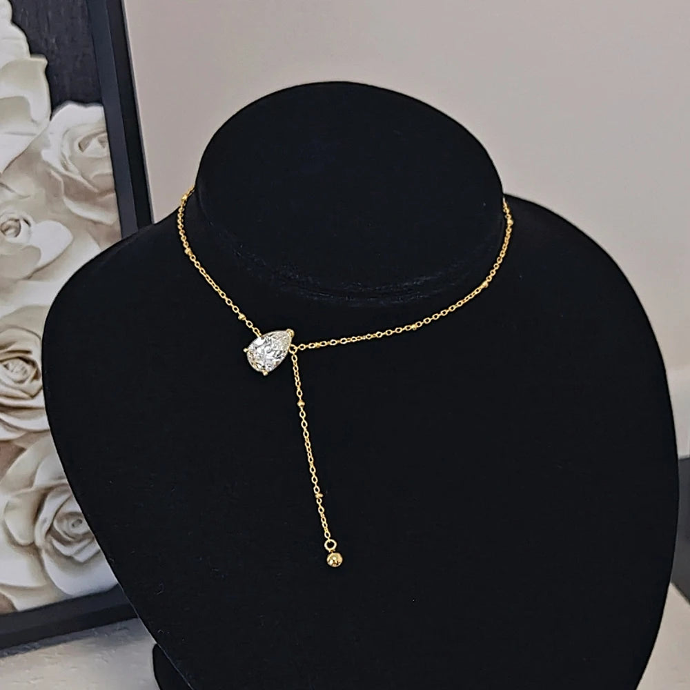 Colar Ângela – Elegância Atemporal em Moissanita