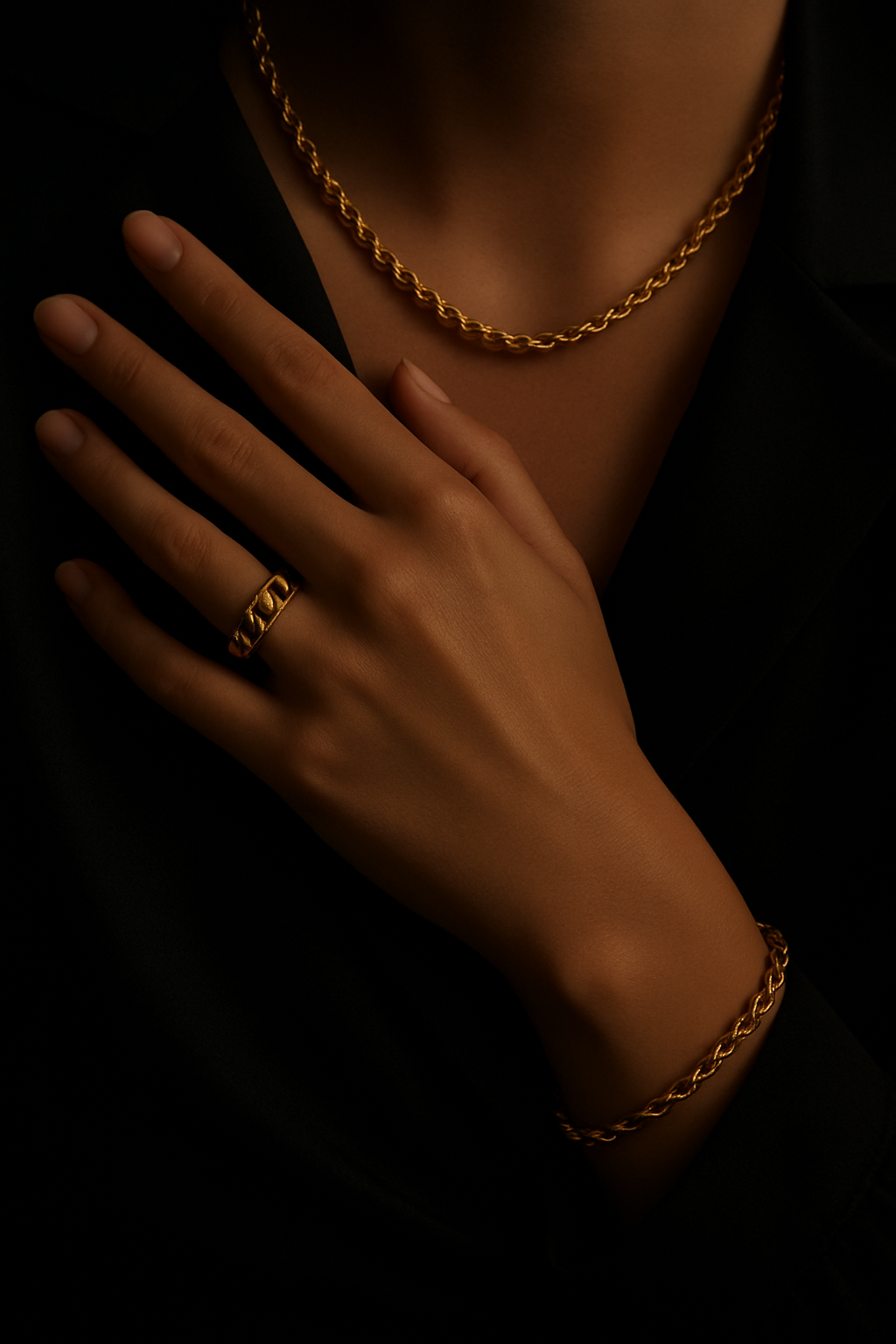 Anel Agnes – Elegância Clássica com Banho de Ouro 14k