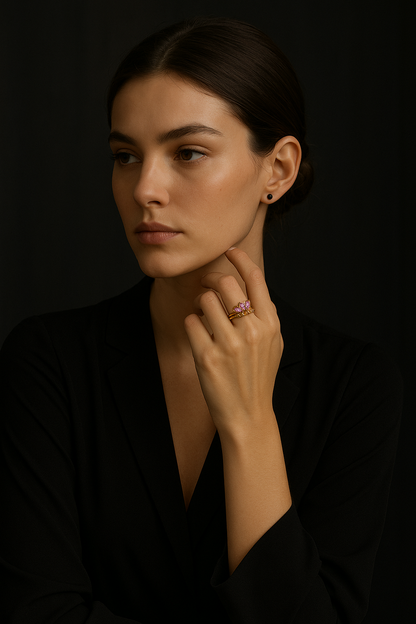 Anel Anna – Inspiração Italiana com Delicadeza Única