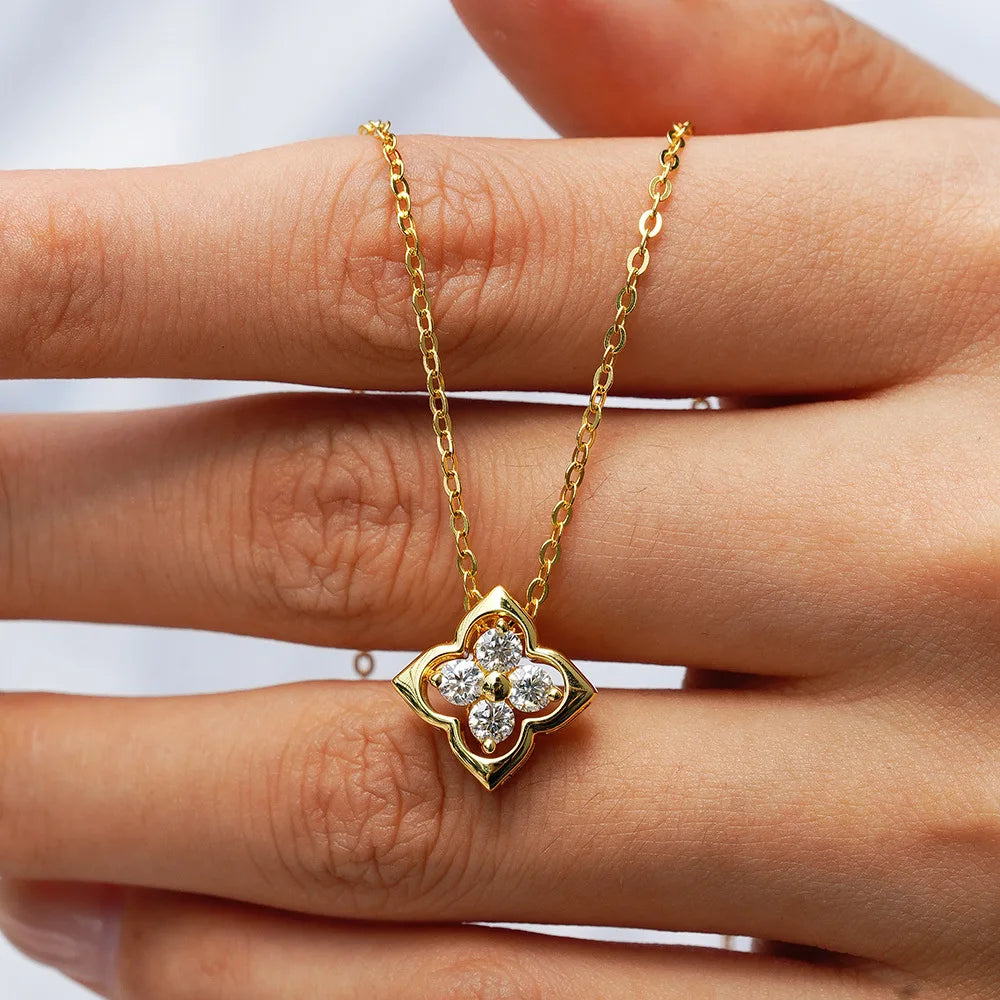 Colar Kara – Luxo Eterno em Ouro com Diamantes