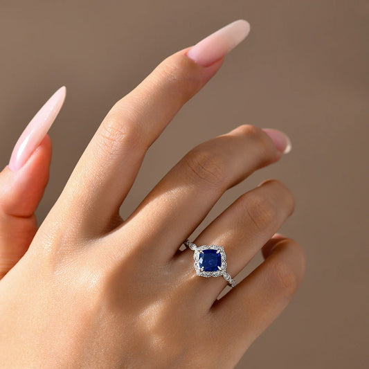 Anel Raschele – O Encanto da Safira Azul