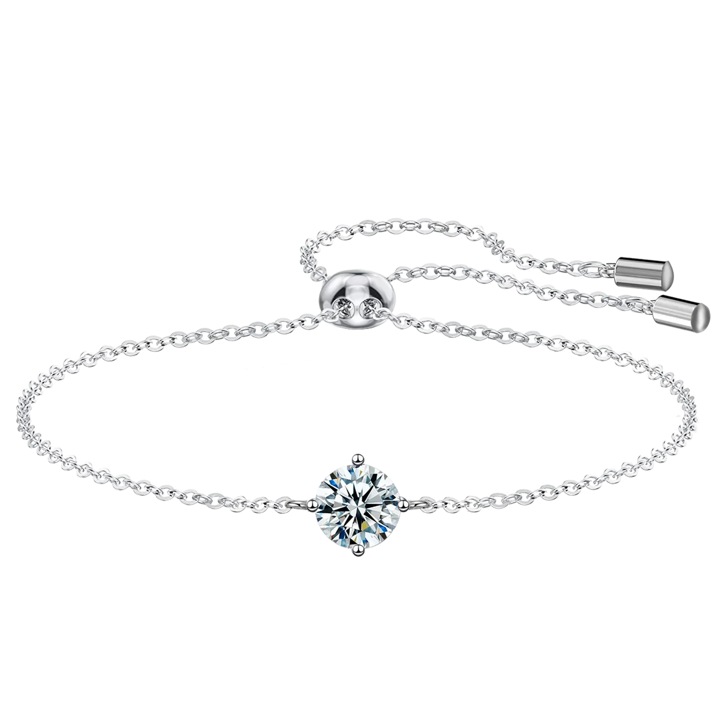 Pulseira Elena – Elegância e Brilho da Moissanita em Prata 925