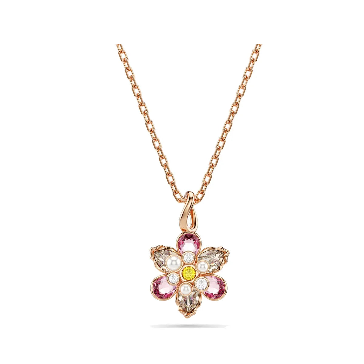 Colar Laura – Delicadeza Floral com Cristais