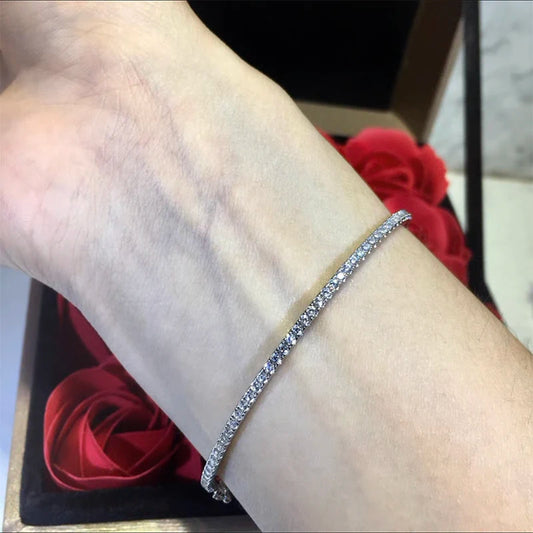 Pulseira Matilde – Luxo Atemporal em Prata de Lei 925 e Zircônia