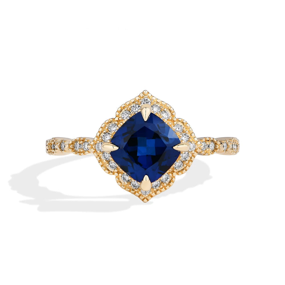 Anel Raschele – O Encanto da Safira Azul